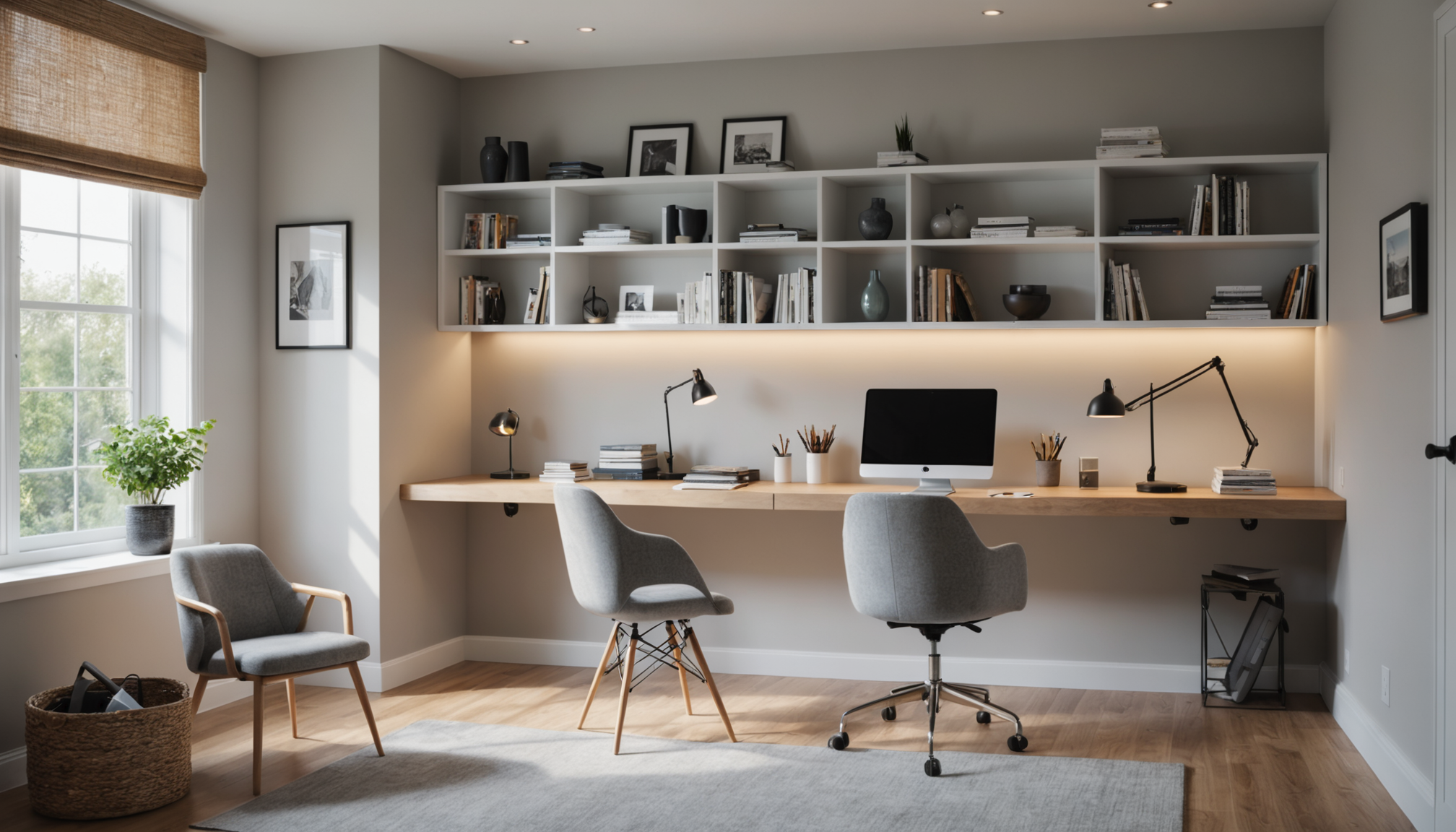 réinventez votre intérieur avec des idées déco inspirantes — ibérer le plan de travail bureau lumière naturelle