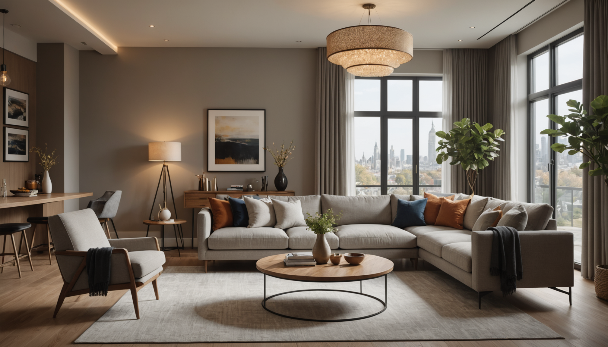 style et fonctionnalité : harmonie dans la décoration intérieure — chaude (2700-3000k) pour les espaces de détente, lumière