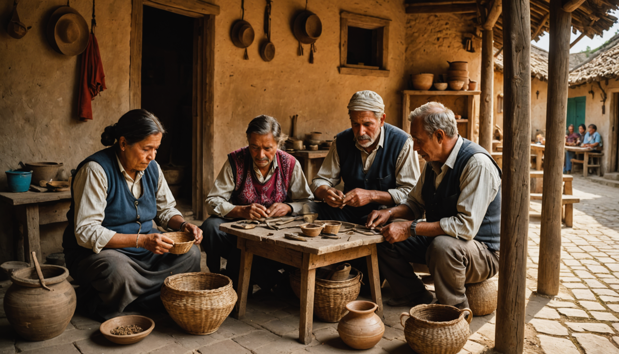 redécouvrez l'artisanat à travers les maisons authentiques — es habitants, marquaient les événements familiaux importants comme