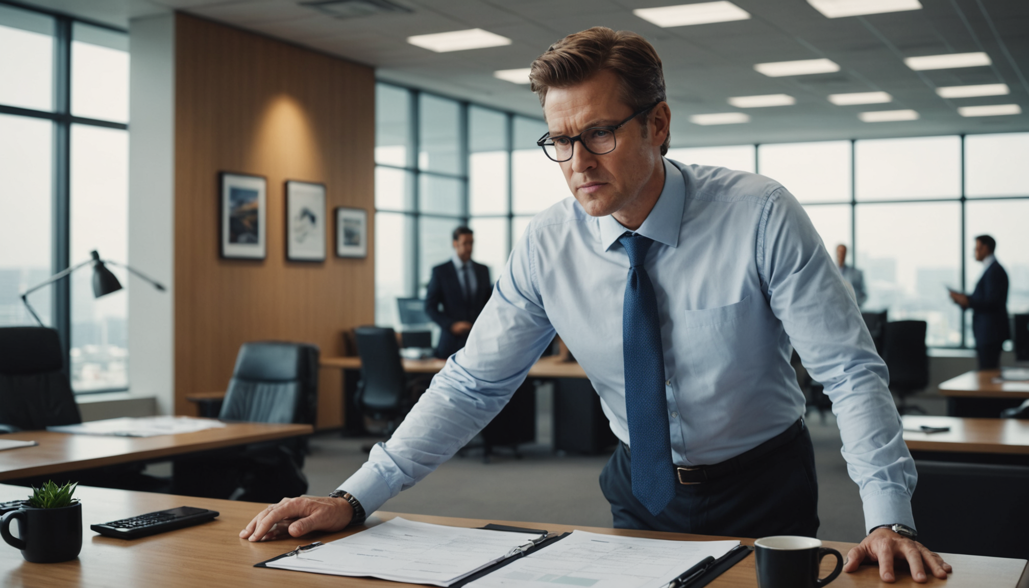 Illustration : un leader efficace ne se noie jamais dans — secrets des leaders : finance et stratégie en entreprise