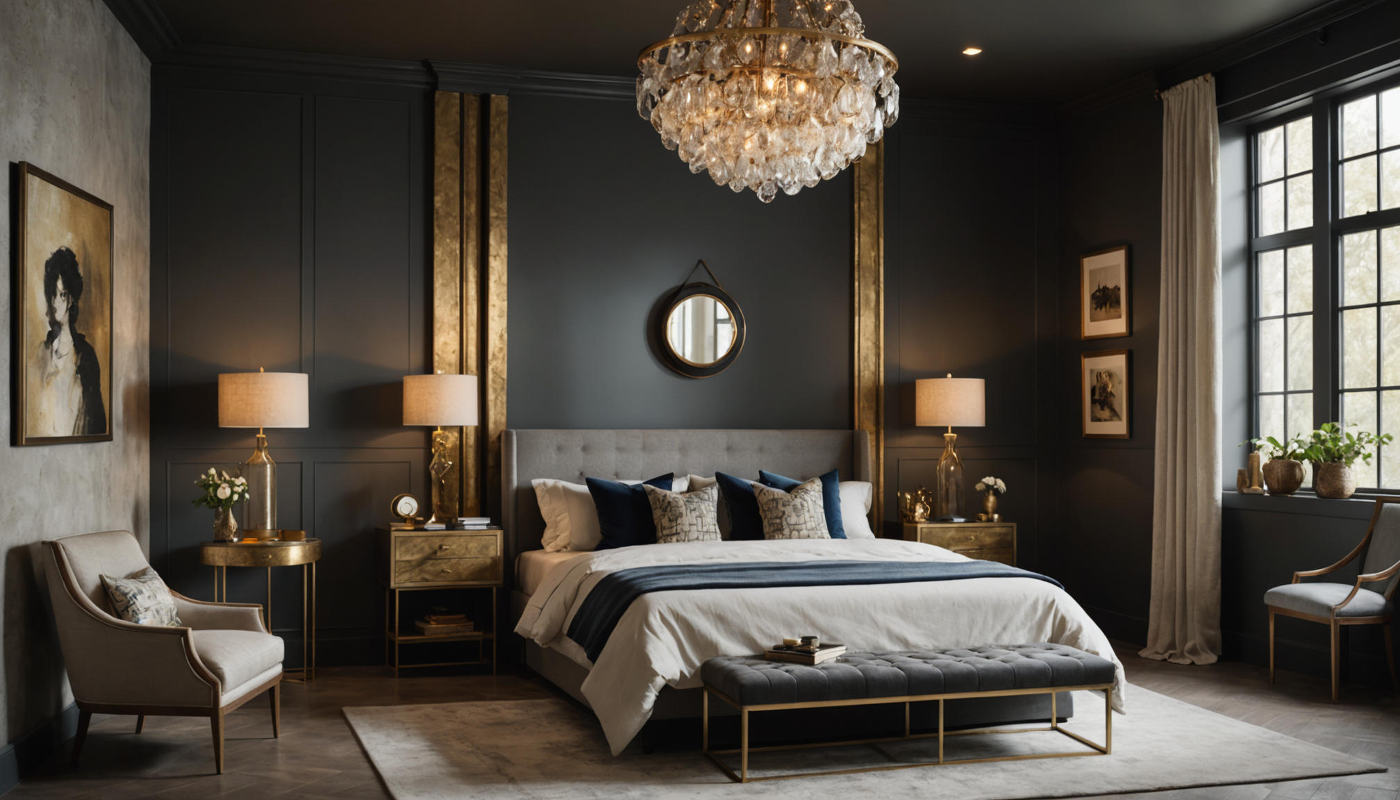 ambiance moderne vs vintage : l'art de mélanger les styles — que brillante lin froissé chambre, dressing résine époxy