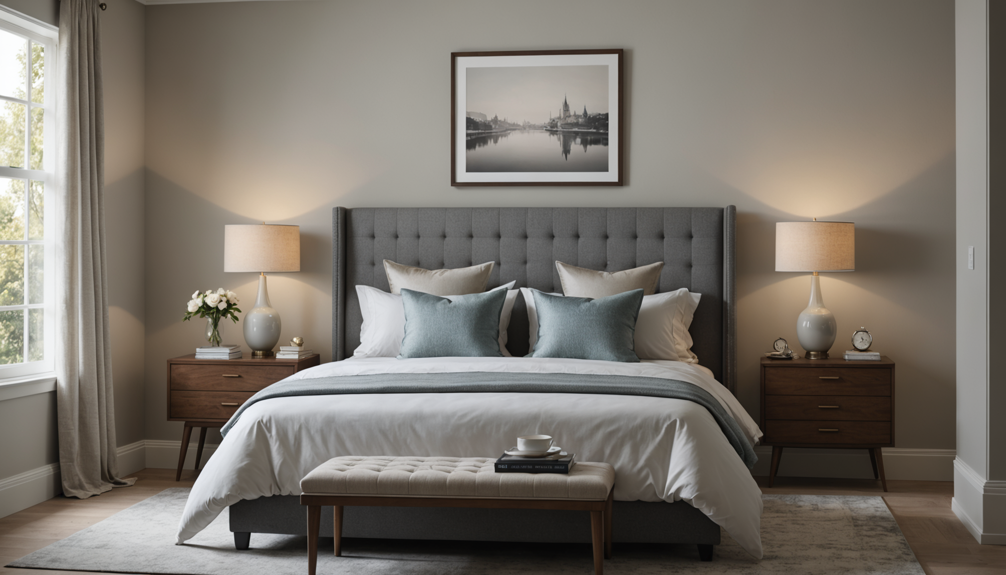 Illustration : la chambre demande plus de subtilité. privilégiez une — ambiance moderne vs vintage : l'art de mélanger les styles