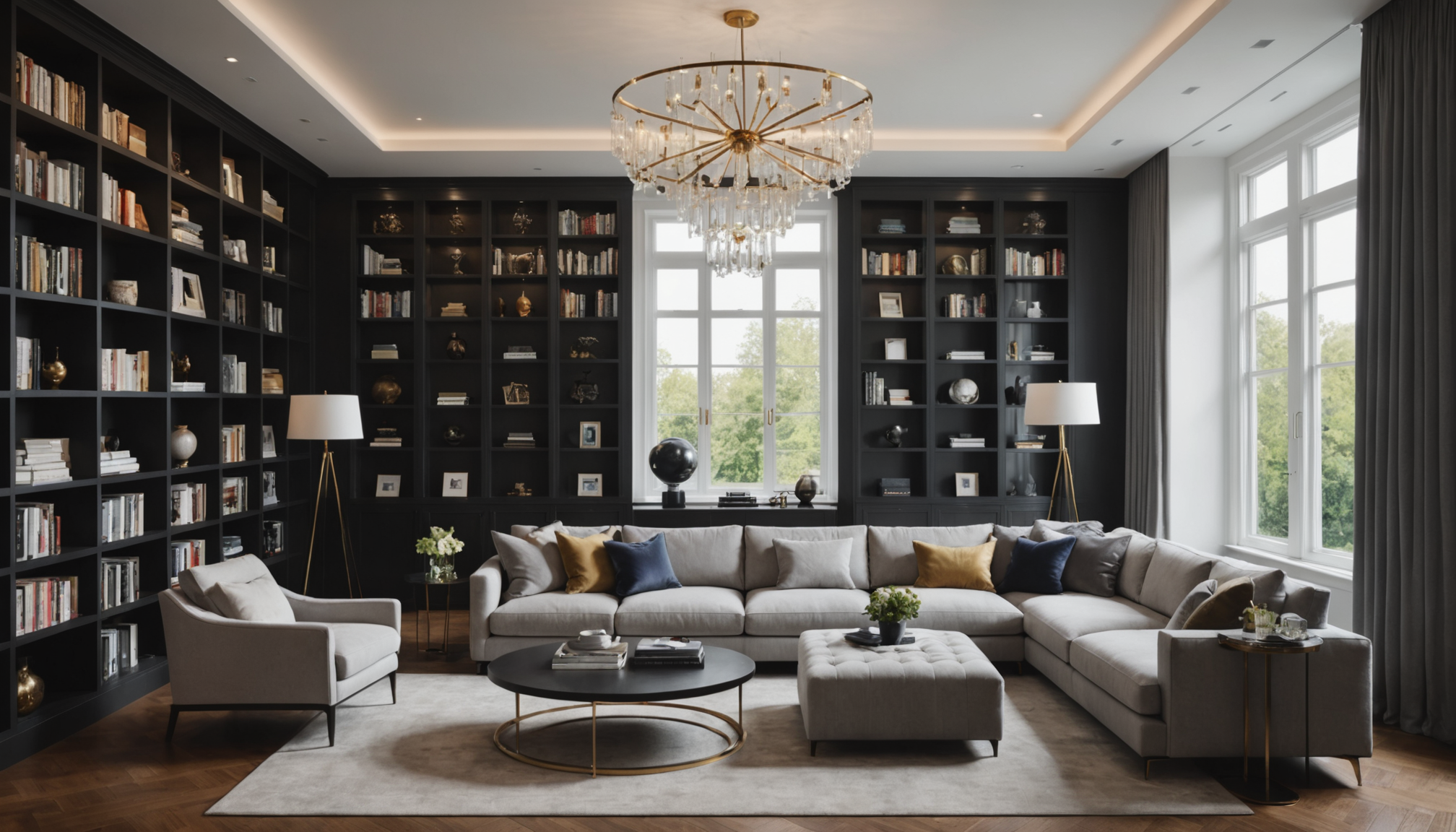 Illustration : les bibliothèques murales qui épousent parfaitement la hauteur — secrets cachés des rénovations intérieures élégantes