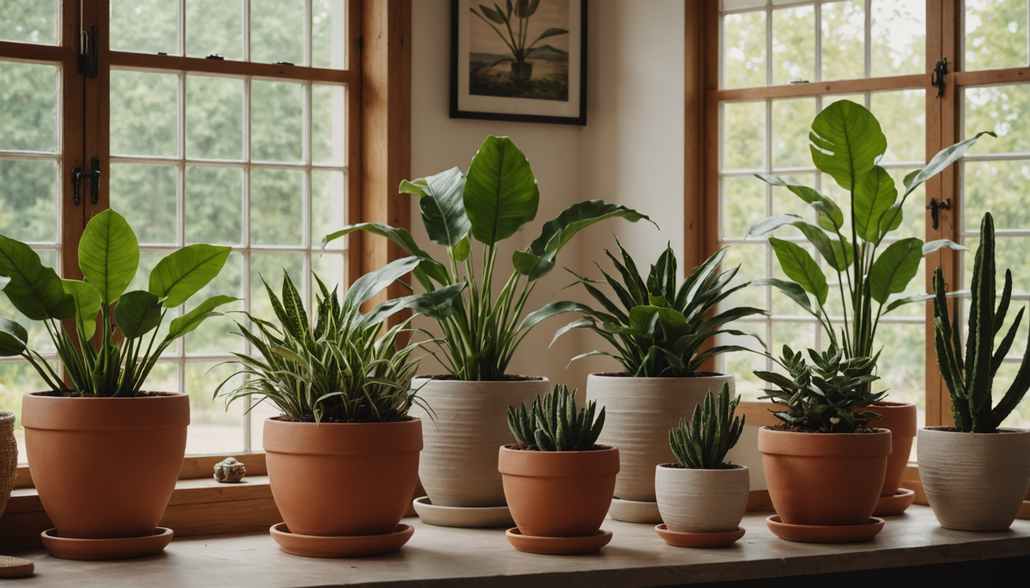 Illustration : associez les plantes à des cache-pots variés : — 8 astuces pour moderniser votre maison facilement