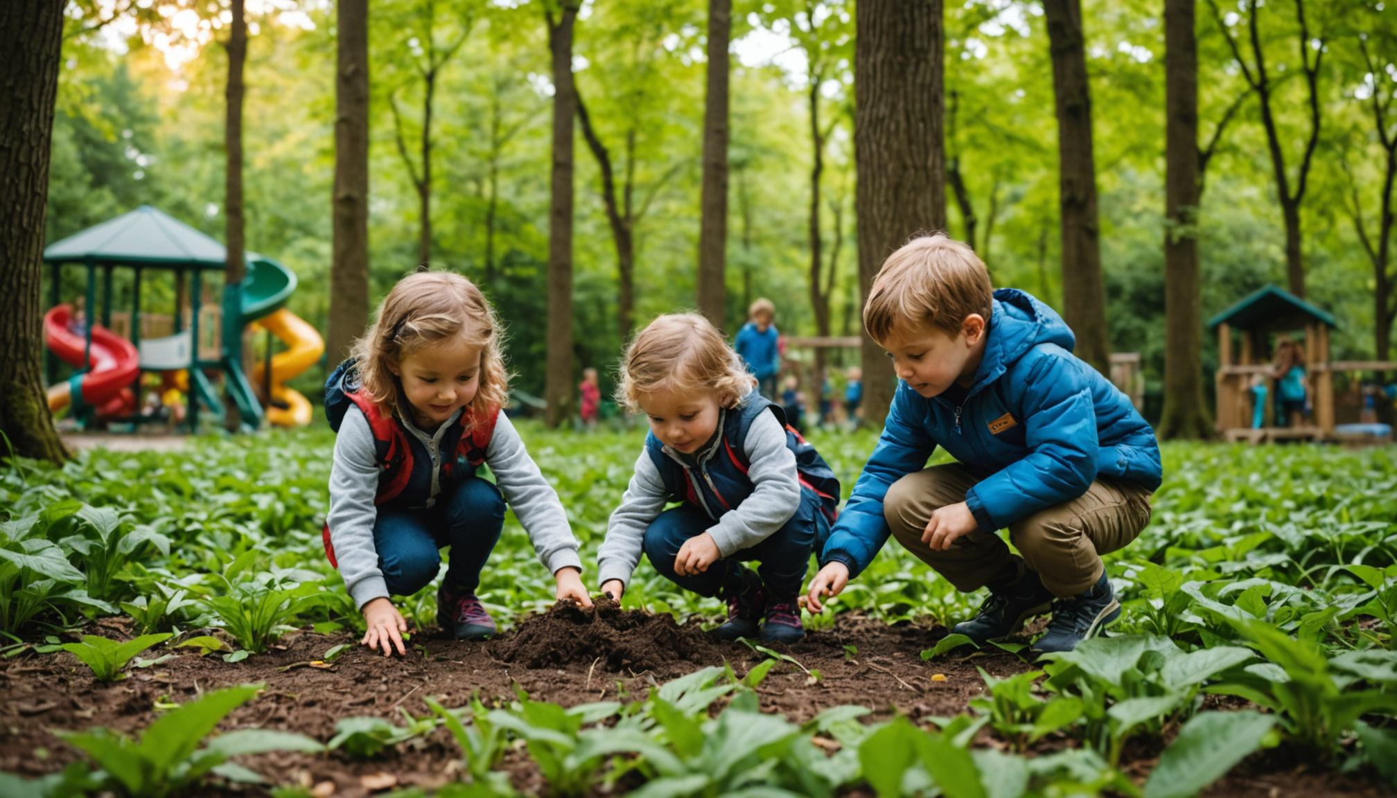 Illustration : les sorties extérieures occupent une place centrale, quelle — révolution dans l'accueil des tout-petits en crèche