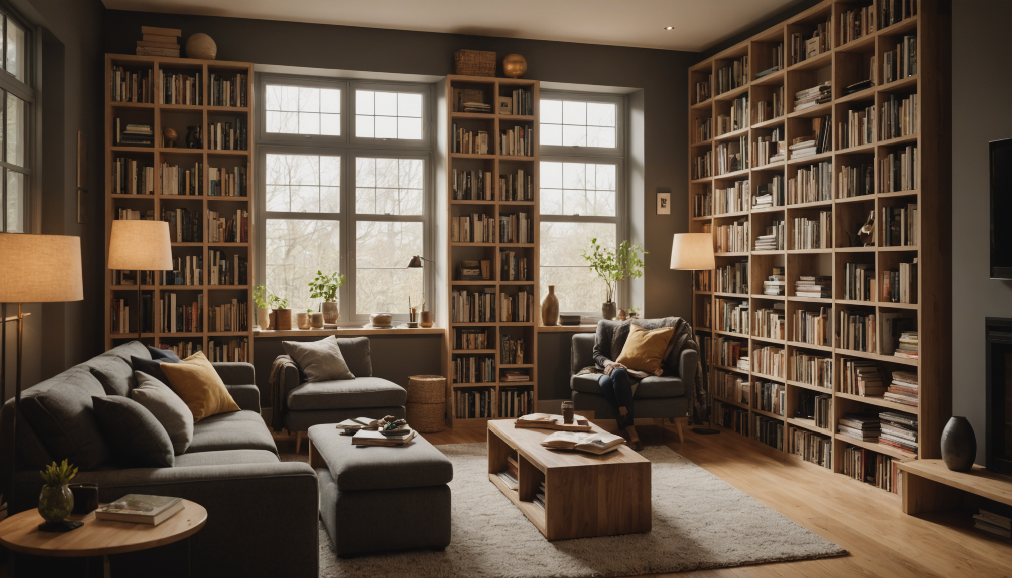 Illustration : les bibliothèques modulables s'adaptent à vos besoins évolutifs. — embellissez votre espace avec des idées déco innovantes