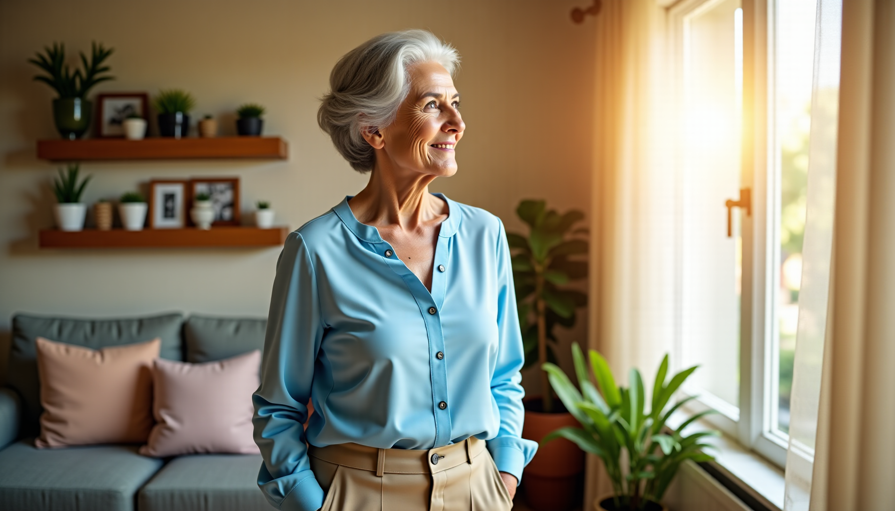 3 astuces pour réussir votre projet de viager en toute confiance — : une femme de 75 ans en bonne