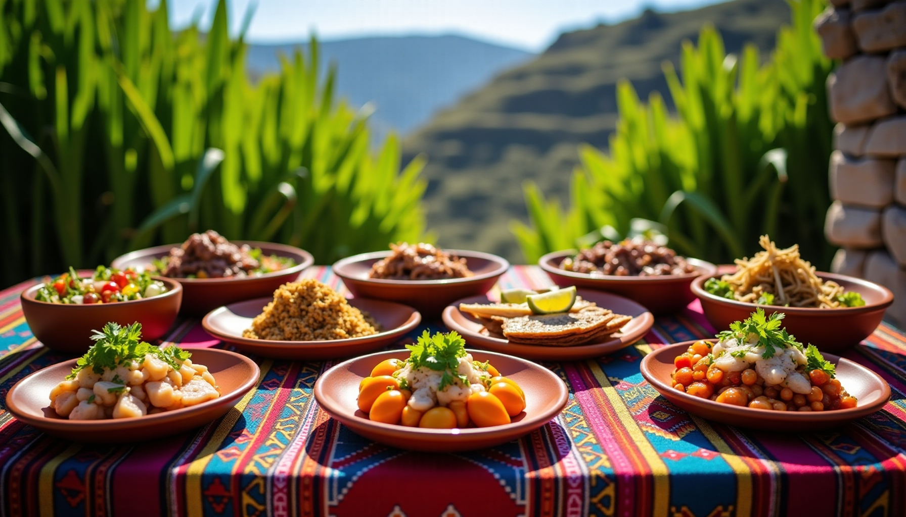 Illustration : le pérou surprend par la richesse de ses — voyage culinaire : traditions et innovations à table