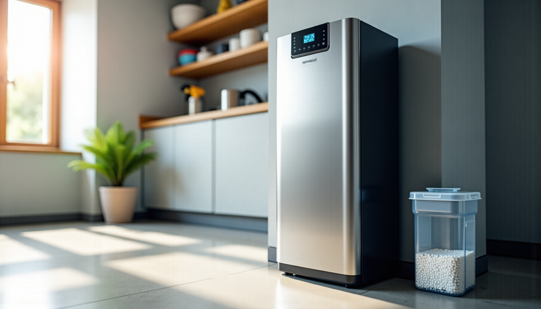 Illustration : une fois par an, nettoyez le bac à — adoucisseurs d'eau : pour optimiser votre confort domestique