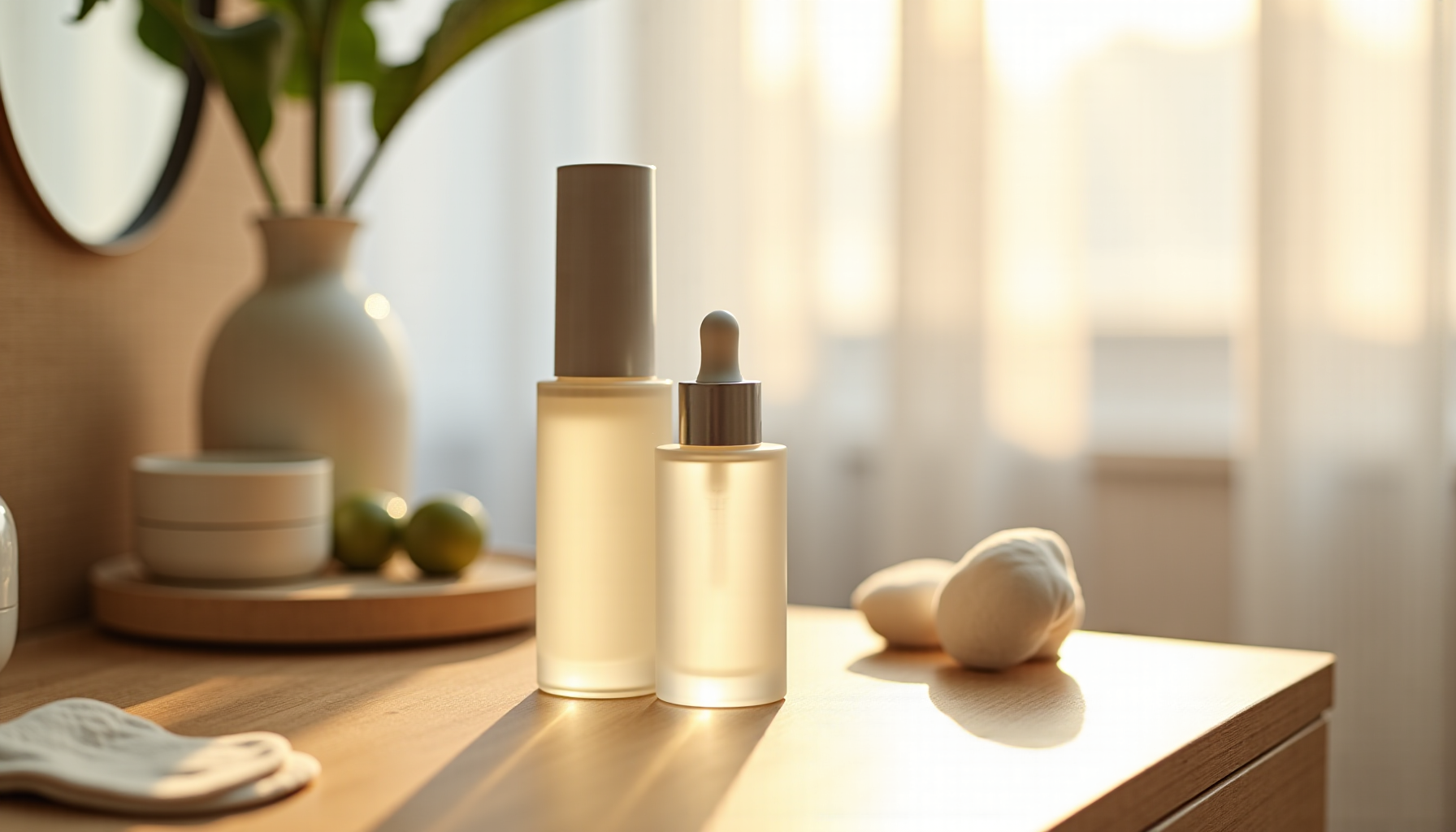 Illustration : réduire le nombre de produits simplifie votre routine — beauté et durabilité : le duo gagnant en mode moderne