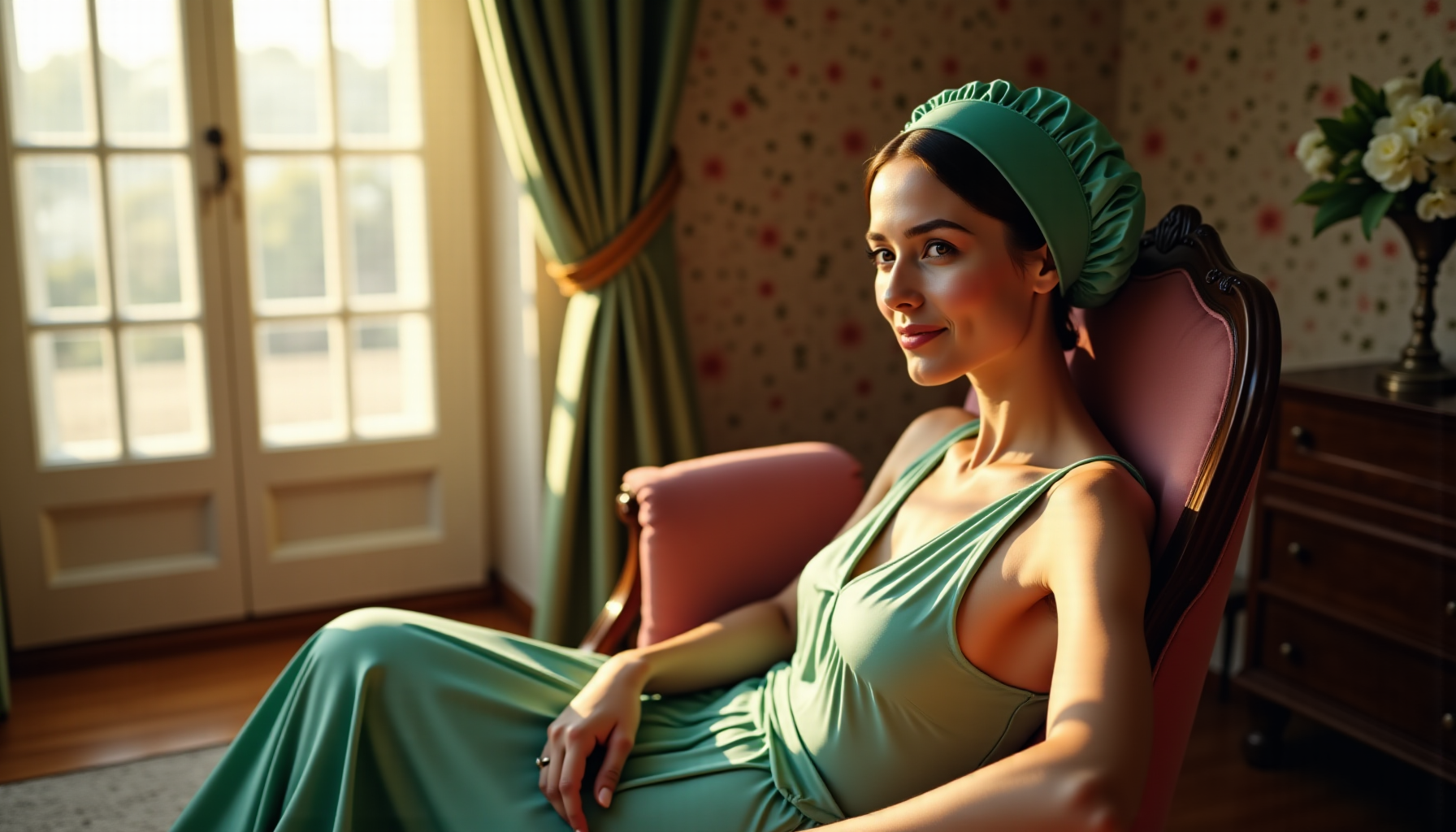 Illustration : si vous optez pour le satin, assurez-vous qu'il — satin ou soie : quel bonnet pour protéger vos cheveux ?