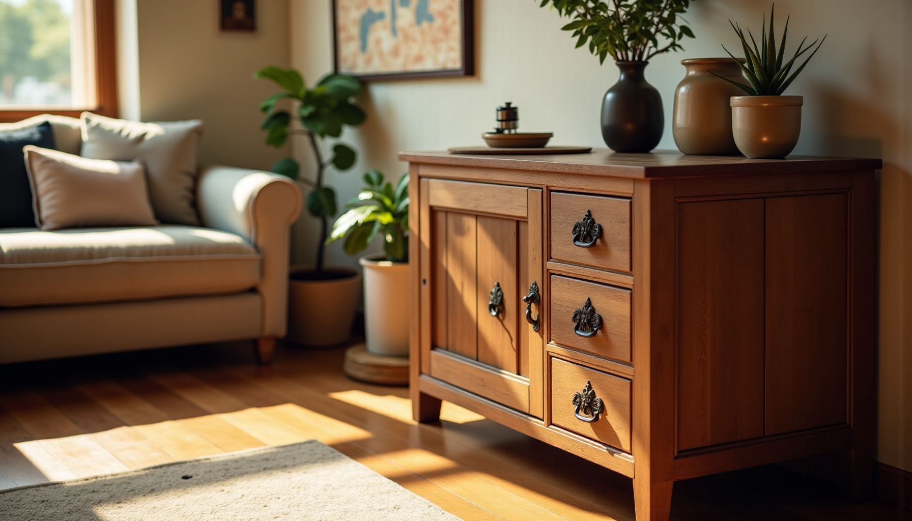 embellissez votre intérieur avec des pièces artisanales uniques — les finitions patinées, brossées ou cirées offrent des