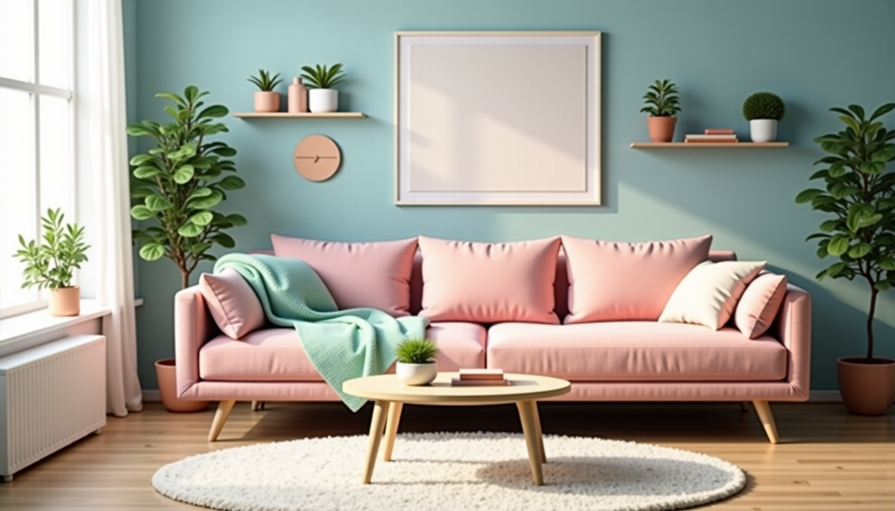 Illustration : privilégiez une teinte dominante et introduisez une seconde — la couleur pastel transforme votre intérieur ?