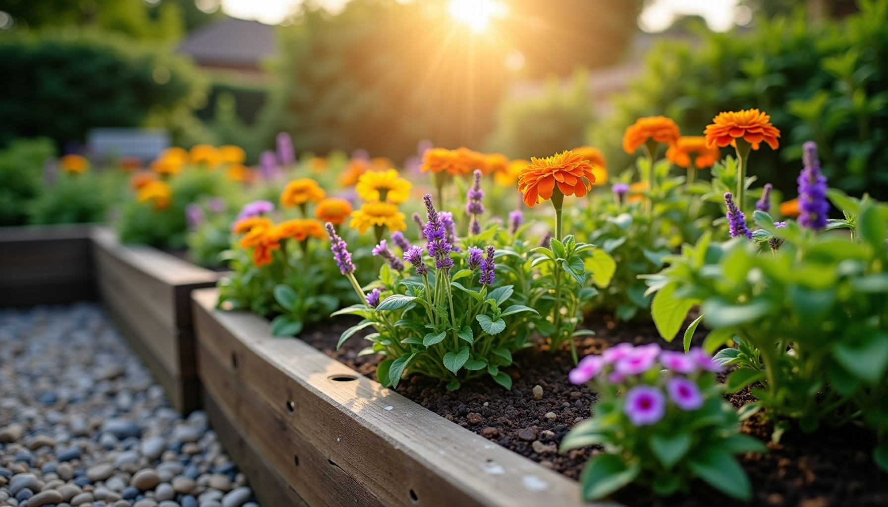 Illustration : ivaces désherbage ponctuel modérée à faible élevée paillage — 3 astuces pour un jardin éco-énergétique et florissant