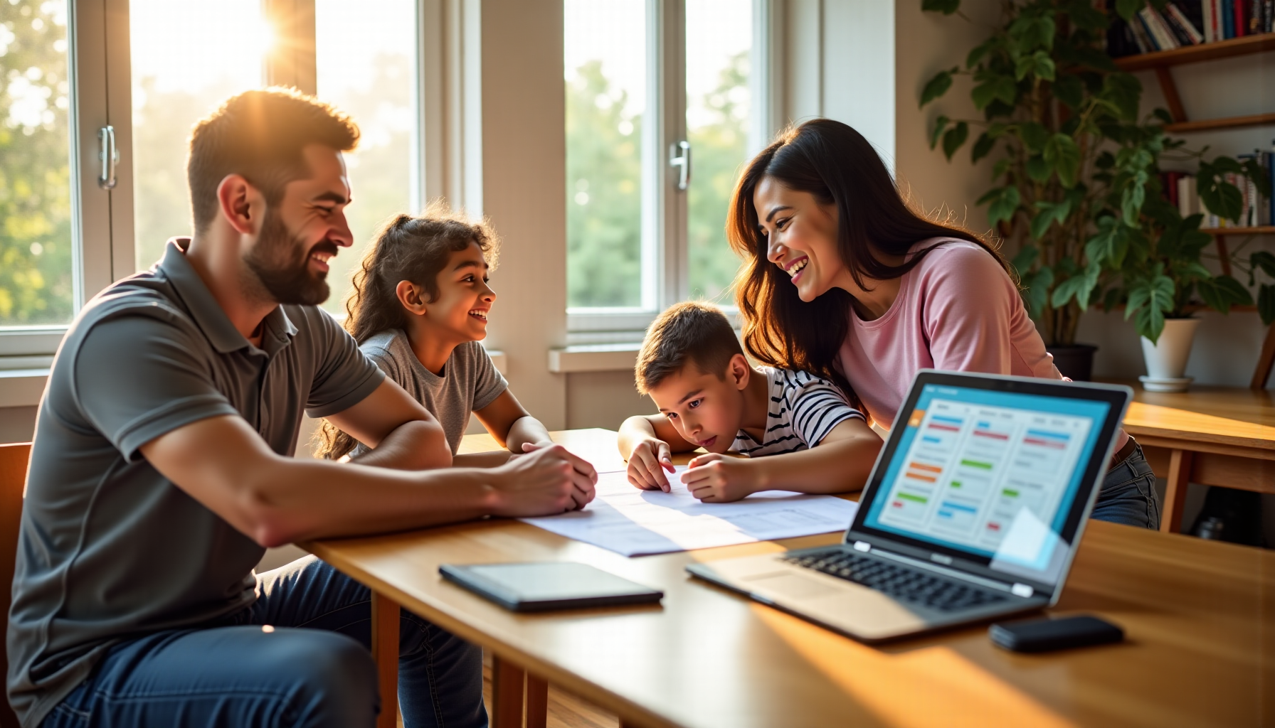 famille moderne et actuel — certains couples expérimentent des outils de partage explicite