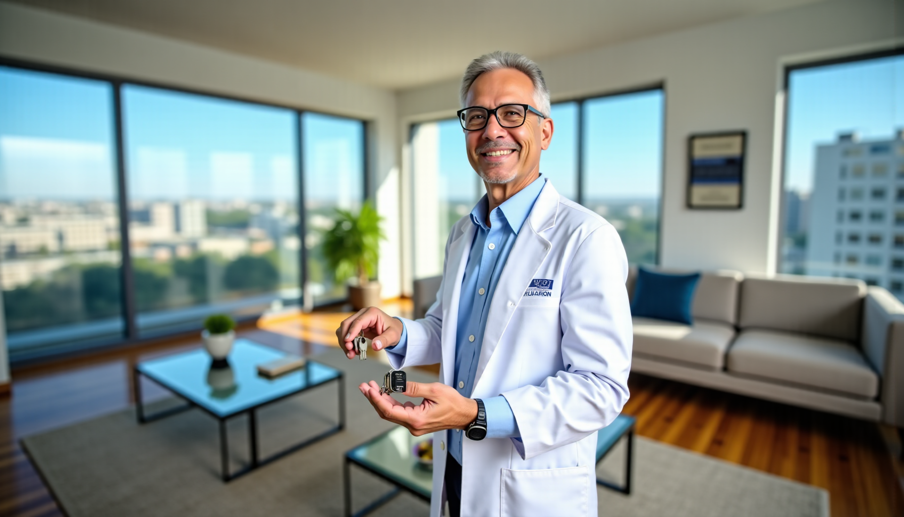 Illustration : un médecin acquérant un appartement de 250 000 — professionnel de santé libéral : les 5 piliers pour sécuriser revenus