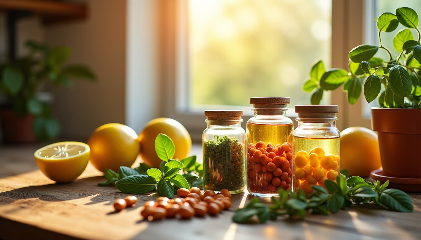 Illustration : certains acteurs proposent des formules synergiques combinant plusieurs — bienfaits des compléments alimentaires naturels pour la santé