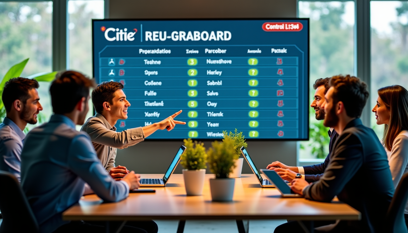 leaderboard en ligne : créez et partagez votre classement en quelques minutes — un tableau de classement basique affiche noms et