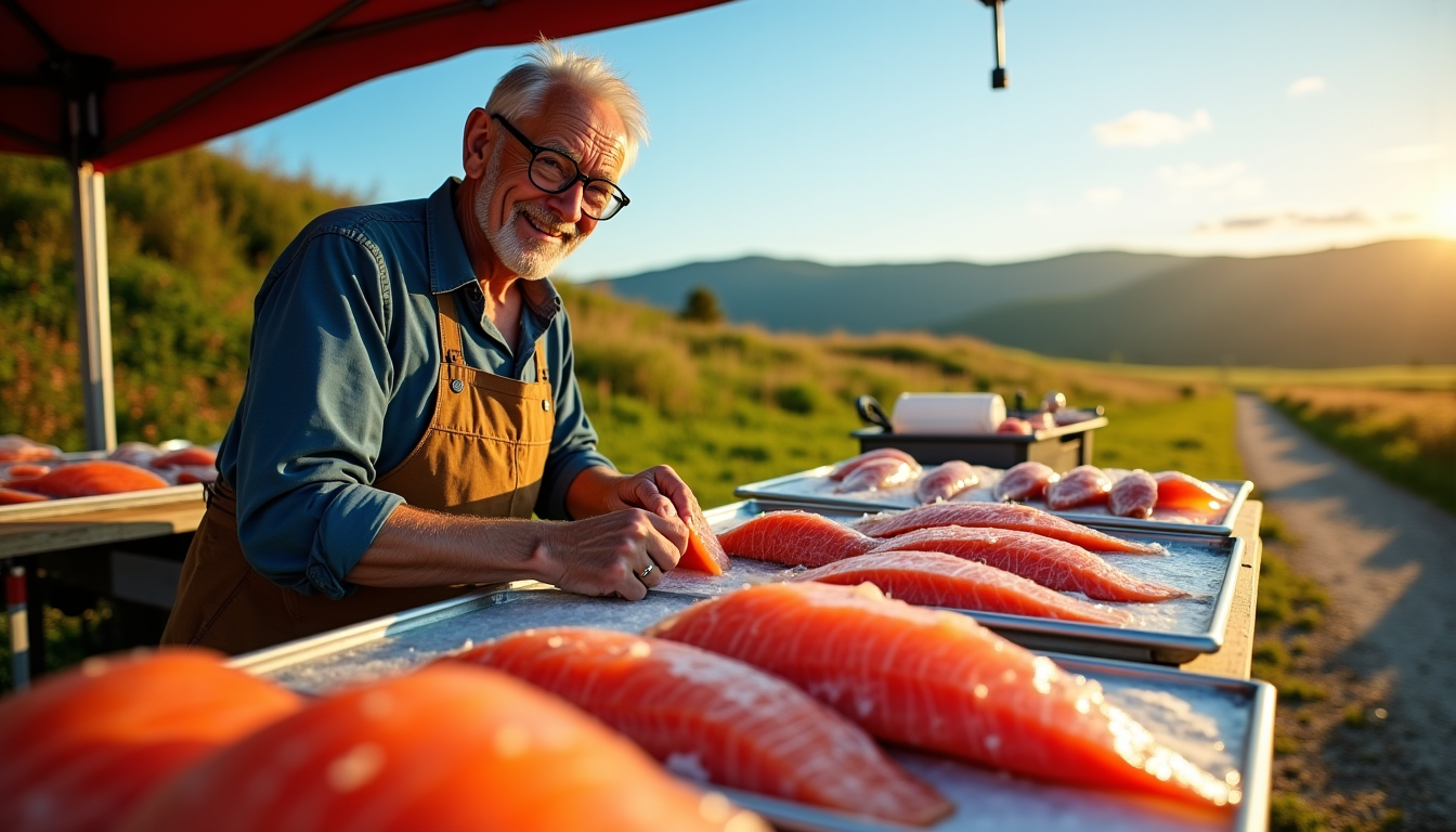 Illustration : le poisson fumé se conserve mieux sous vide, — 10 saveurs à explorer lors d'un road trip culinaire