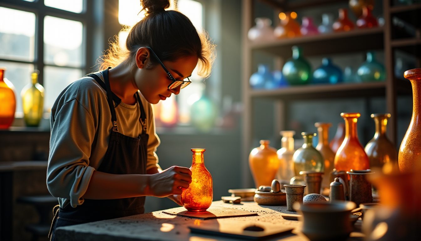découvre le monde fascinant de l’artisanat — le travail du verre, la dorure, la reliure
