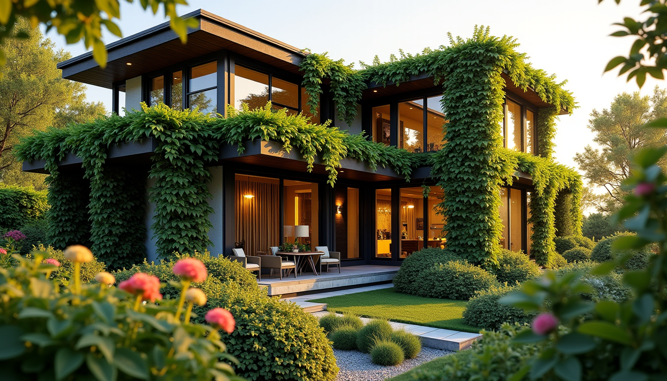 harmonie naturelle : maison et jardin en parfaite symbiose — attention toutefois aux proportions : une maison entièrement