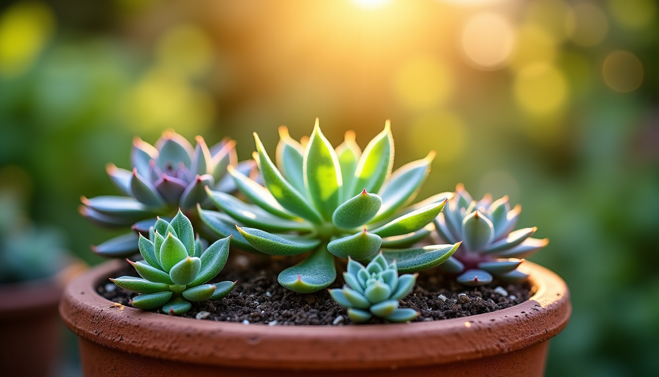 Illustration : installez vos succulentes dans un substrat drainant composé — 10 plantes faciles à cultiver même si tu n’as pas la main verte