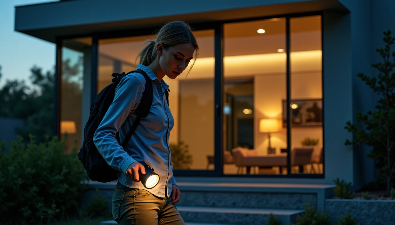 7 astuces pour explorer une maison de manière sécurisée — variez les hauteurs et les angles d'éclairage pour
