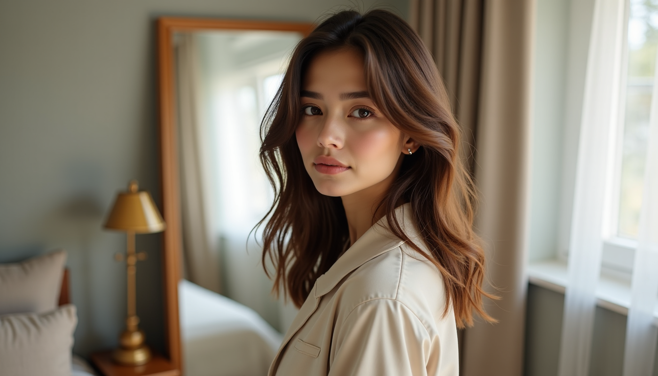 style et élégance au quotidien : astuces pour un look parfait — observez-vous devant un miroir en sous-vêtements. notez la