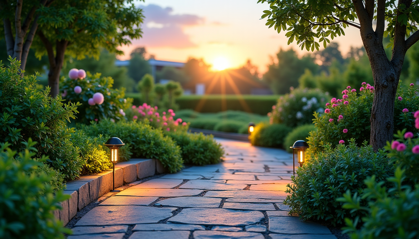 lumières et verdure : harmonie parfaite au jardin — grez-les dans les murets ou choisissez des modèles