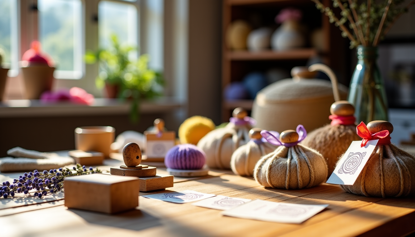 Illustration : ajoutez une touche personnelle : tampon avec votre — 8 astuces pour sublimer vos créations artisanales