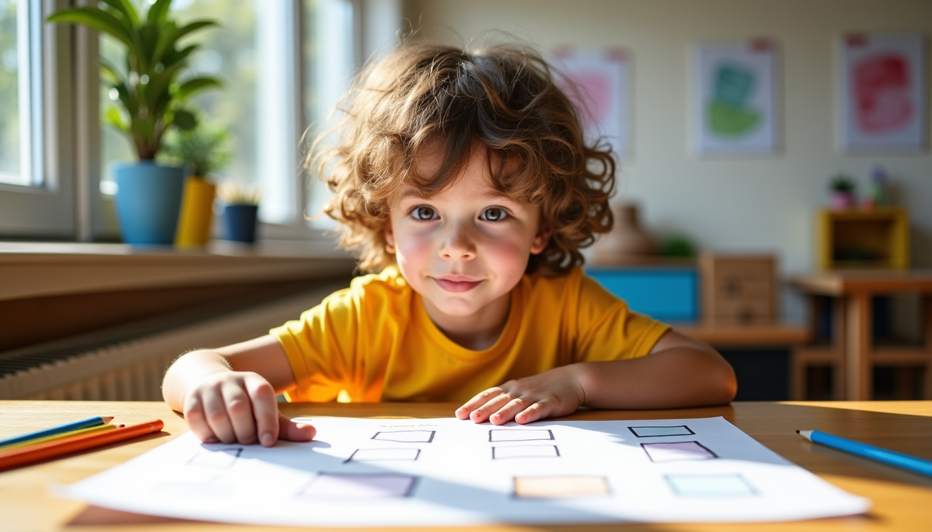 expliquer la division simplement à un enfant ? — dessinez des boîtes sur une feuille (autant que