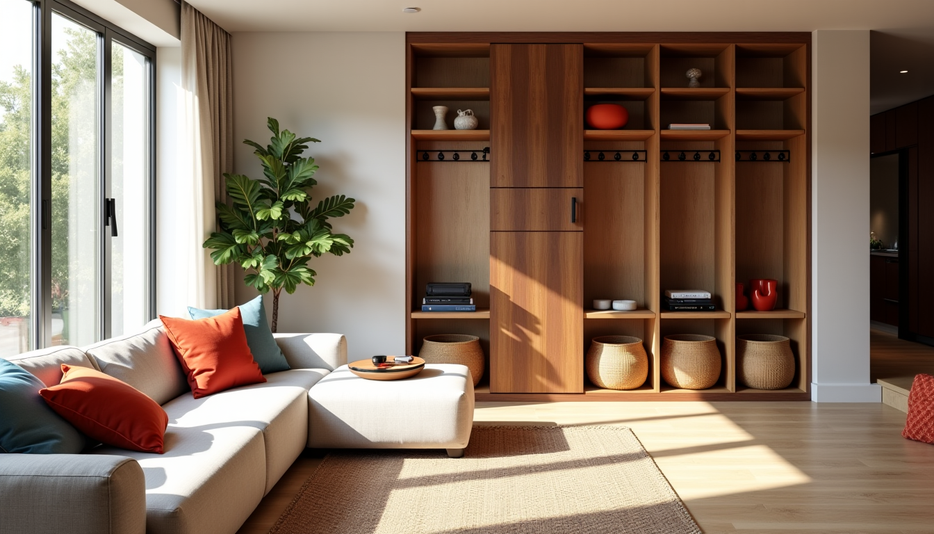 Illustration : investissez dans des meubles fonctionnels : étagères coulissantes, — ce que vous devriez changer chez vous pour plus de confort