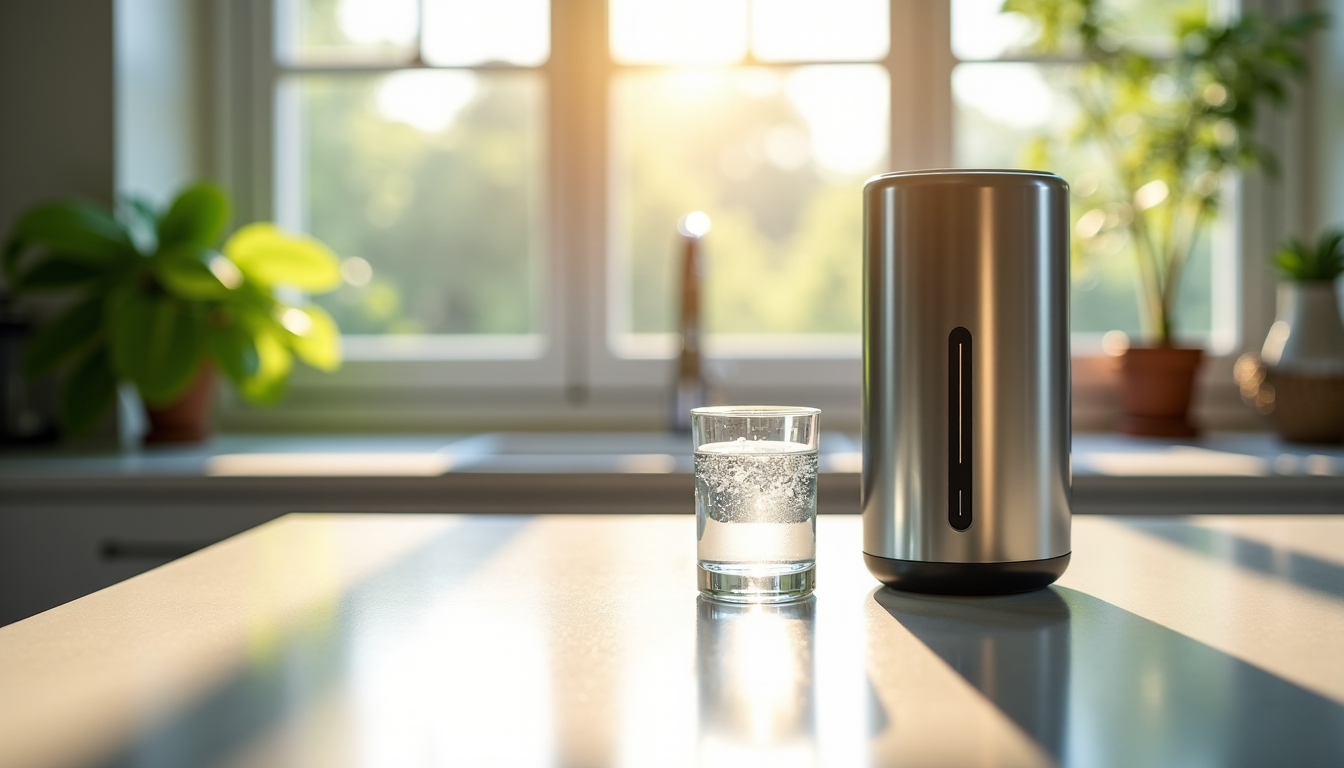 Illustration : "l'eau est l'essence même de la vie, un — eau pure à domicile : les bénéfices d'une filtration haute performance sur votre santé