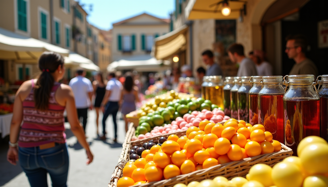 Choisir Propriano pour les prochaines vacances en Corse 4 Illustration : les marchés locaux sont des lieux de vie — choisir propriano pour les prochaines vacances en corse