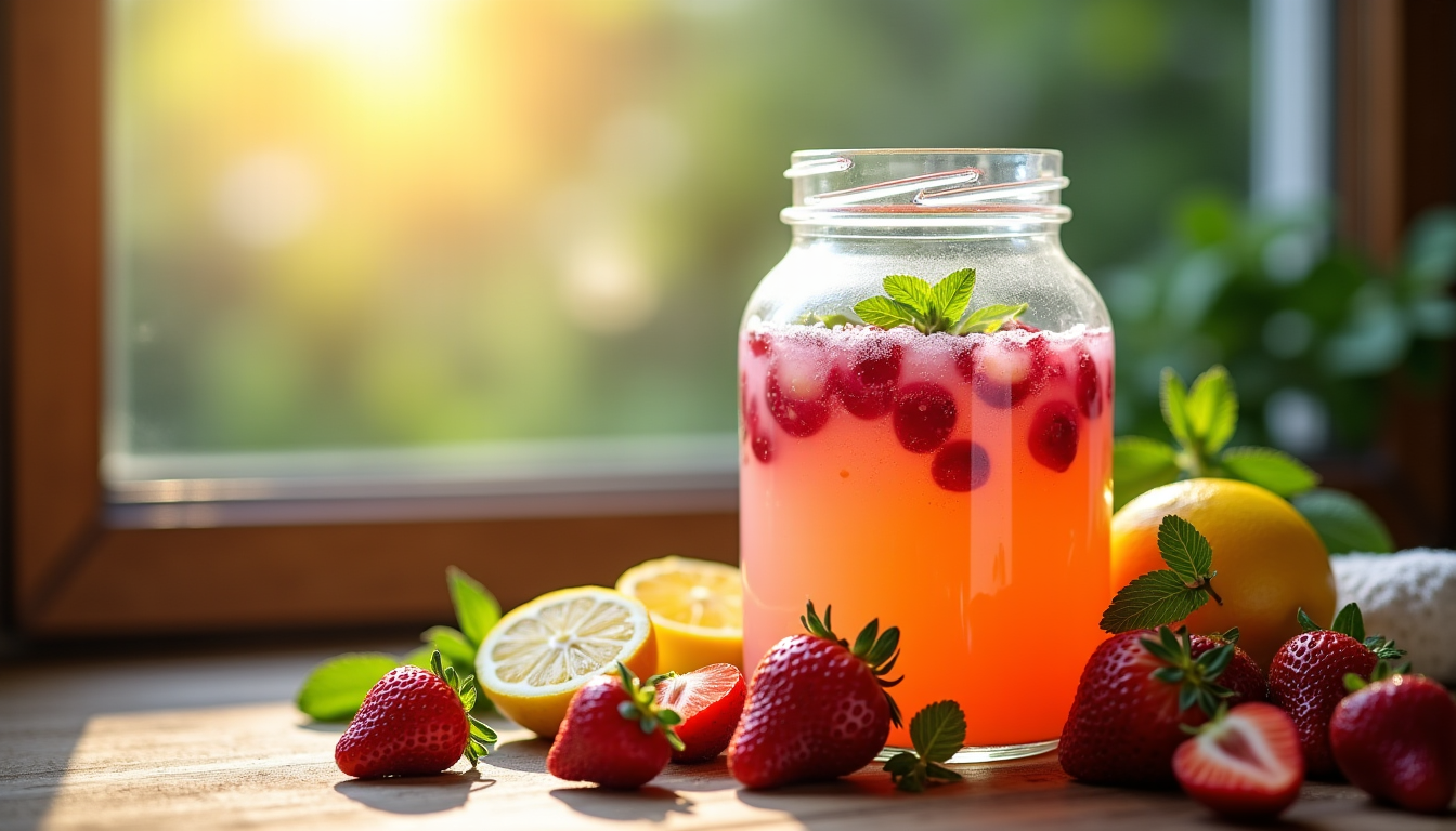 réussir votre recette de kéfir de fruits facile : le guide pas à pas — (bio, non traité) apportent de l'acidité, des vitamines