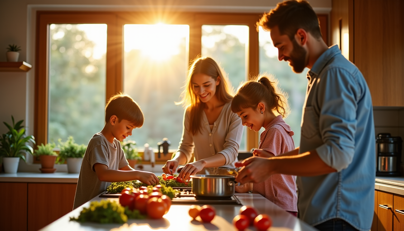 adopter une alimentation équilibrée au quotidien sans se compliquer la vie — "la cuisine maison est un acte d'amour pour