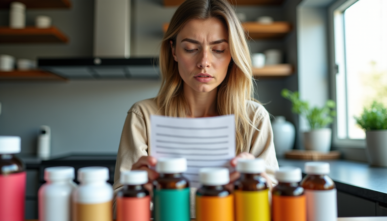dangers cachés des compléments mal utilisés — il est crucial de lire attentivement la liste