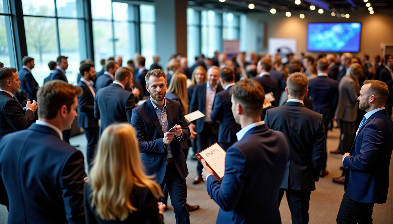 Illustration : participez à des événements de l'industrie, rejoignez des — raccourcis intelligents pour lancer un business plus vite