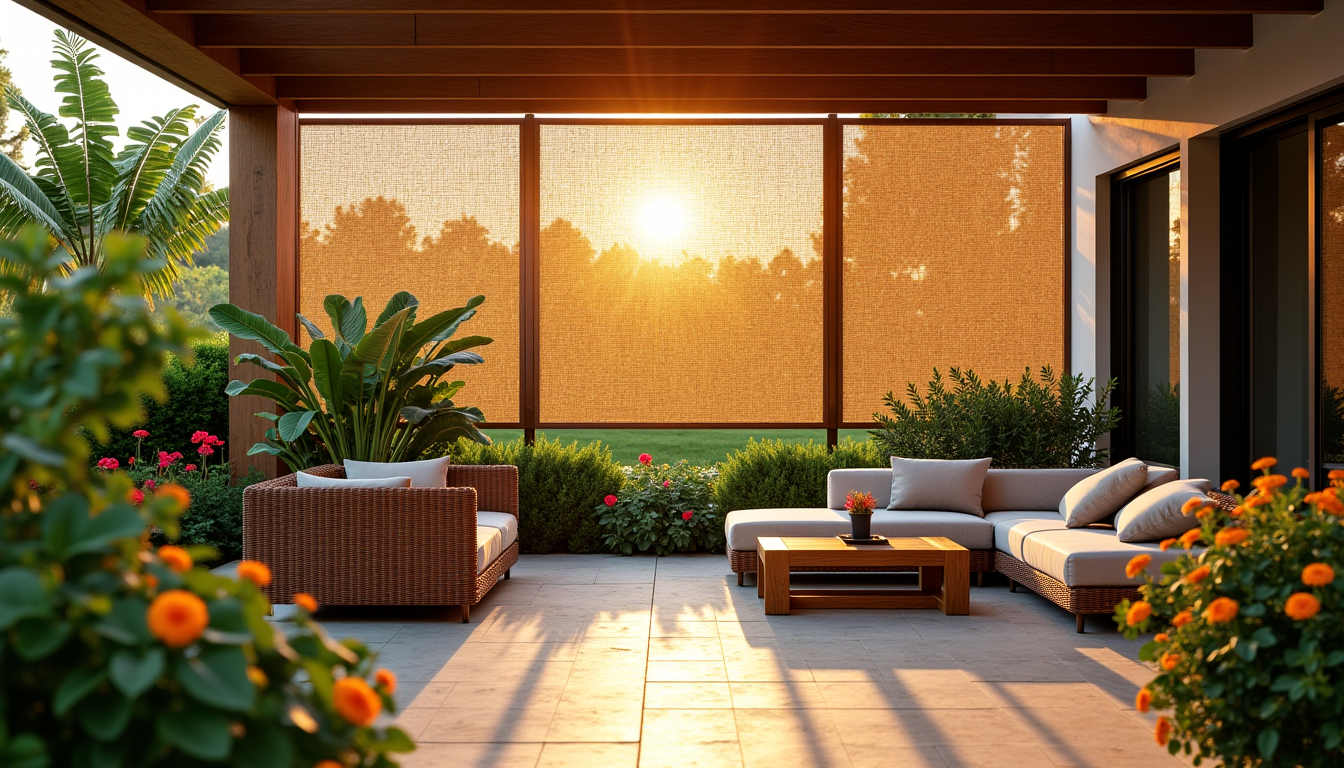 Illustration : en optant pour la toile de coco, vous — se protéger des regards indiscrets : pourquoi choisir la toile de coco ?