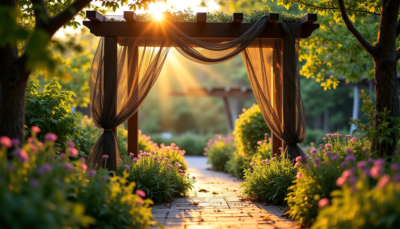 filet de camouflage pour pergola