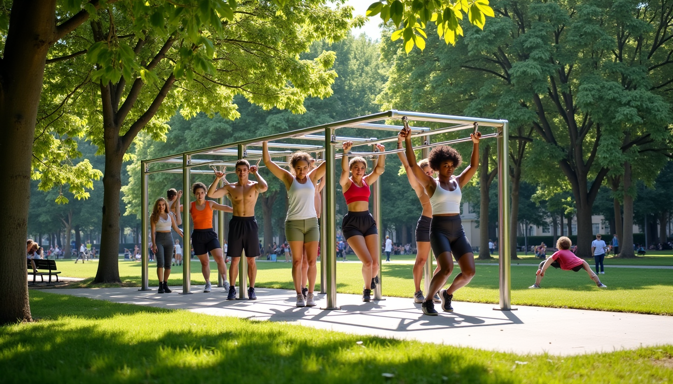 Illustration : cette caractéristique garantit non seulement une longévité accrue — choisir la cage street workout station c12 inox pour votre parc ?