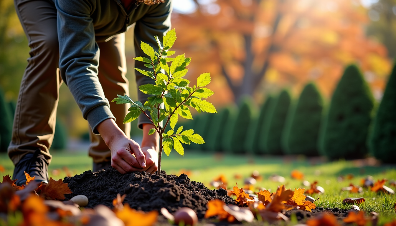 guide complet : comment réussir la plantation du liquidambar dans votre jardin — une fois l'emplacement idéal déterminé, la phase de