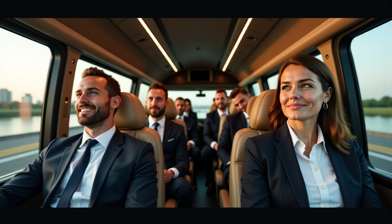 Illustration : le confort et la discrétion offerts par ce — transfert aéroport et gare : simplifiez vos déplacements de groupe en minibus