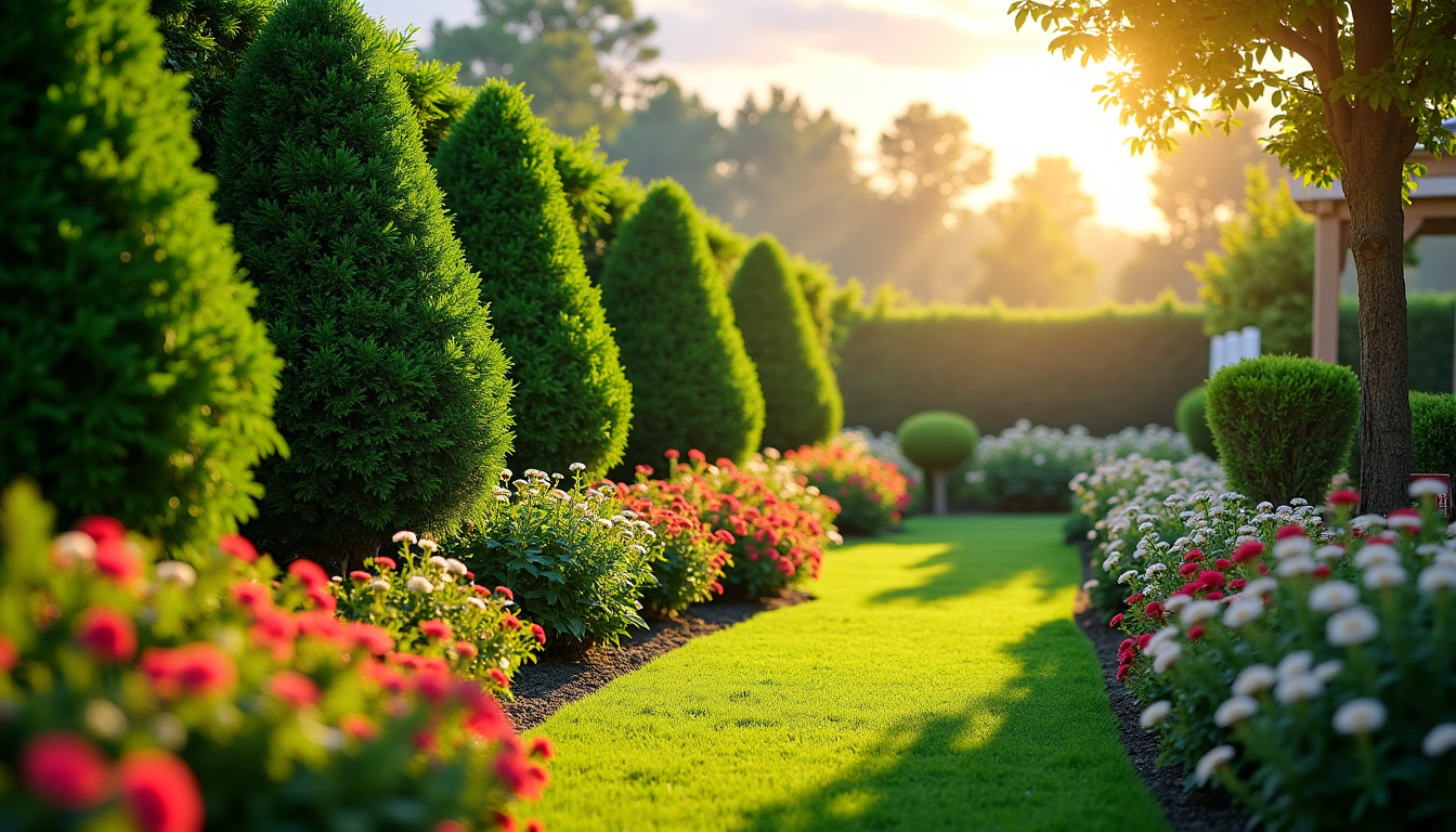 transformer son extérieur avec le meilleur équipement de jardin ? — un mur inesthétique, tandis que des arbustes persistants