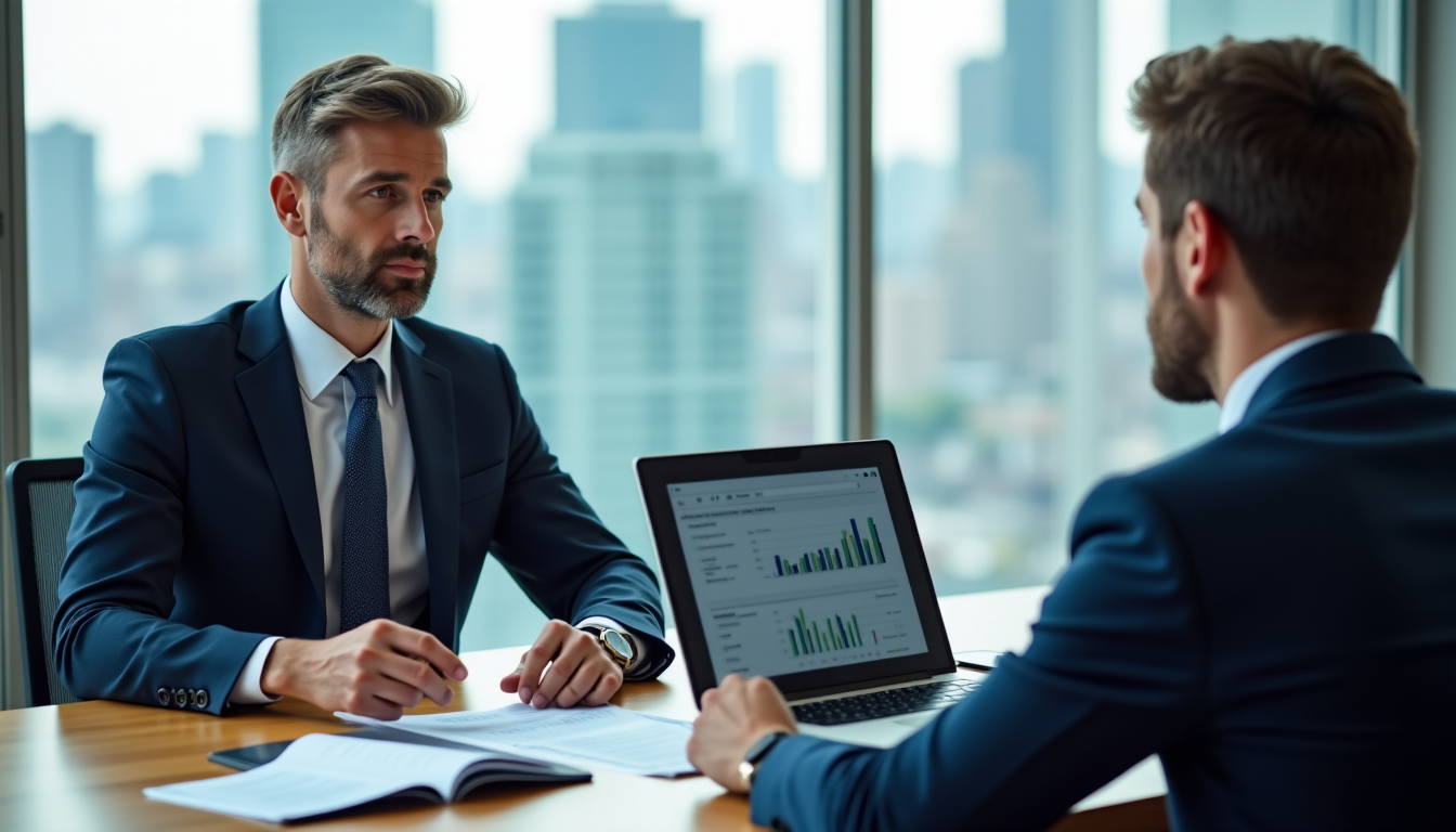Illustration : le conseiller vous présente les avantages et les — investir pour l'avenir : pourquoi se faire accompagner est la clé du succès