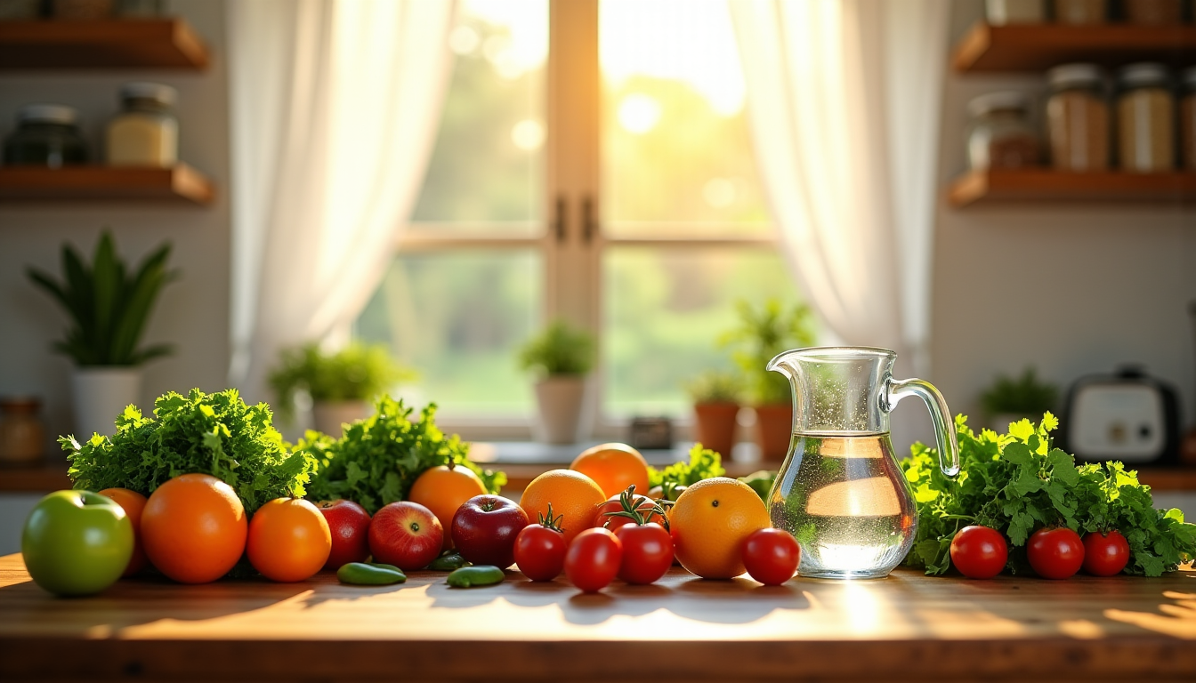 sublimez votre peau grâce à une alimentation équilibrée — outre l'eau pure, de nombreux aliments contribuent également