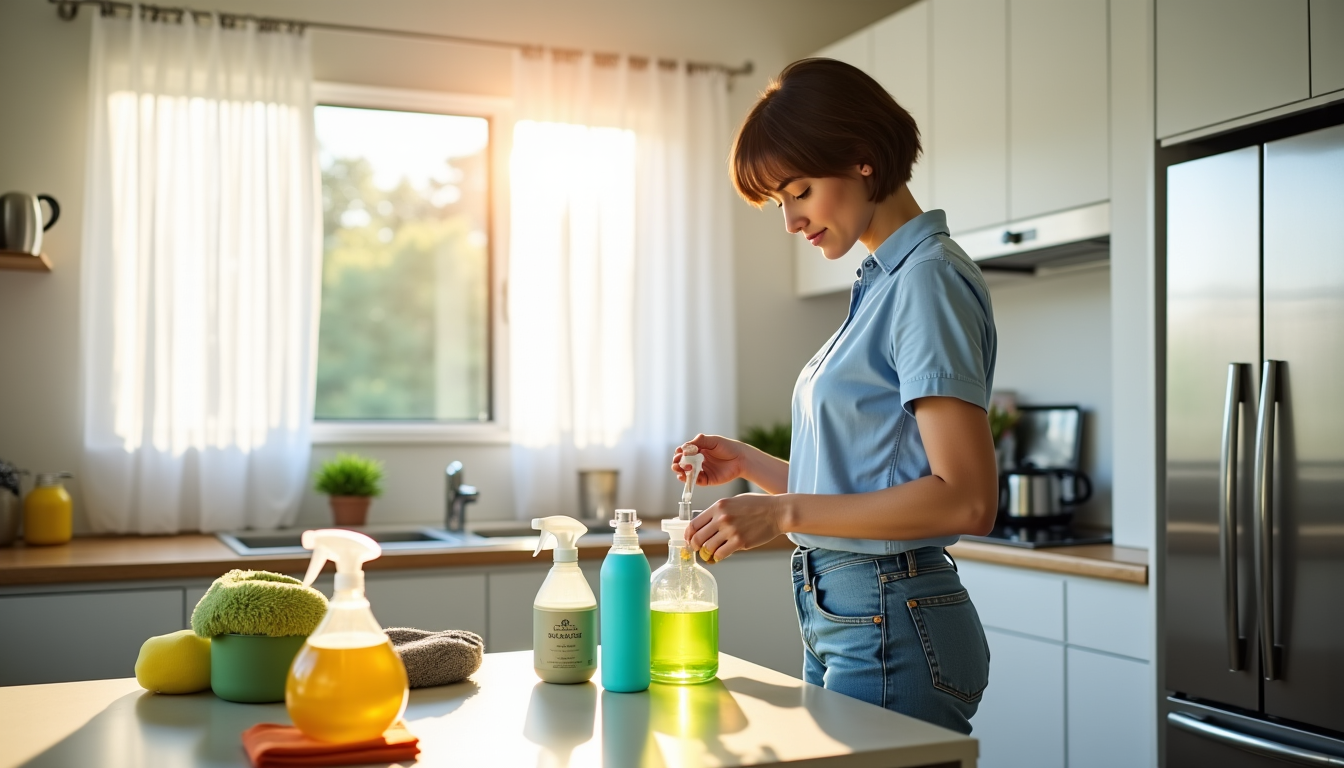Illustration : cela implique également de préparer tous les outils — transformer votre routine de nettoyage efficacement ?