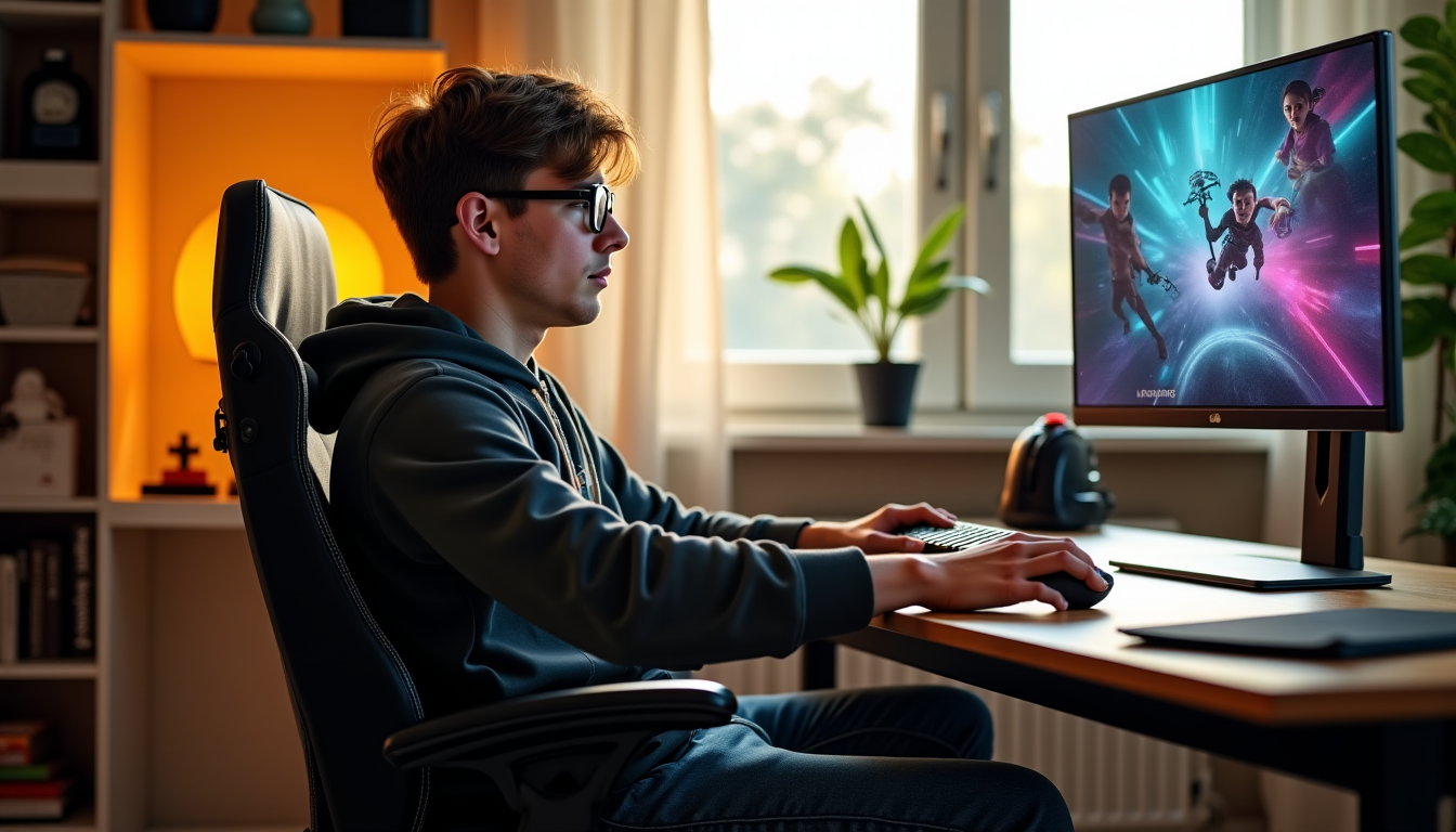 Illustration : ant pour les périphériques. posture correcte, organisation de — 3 astuces pour améliorer votre expérience de jeu