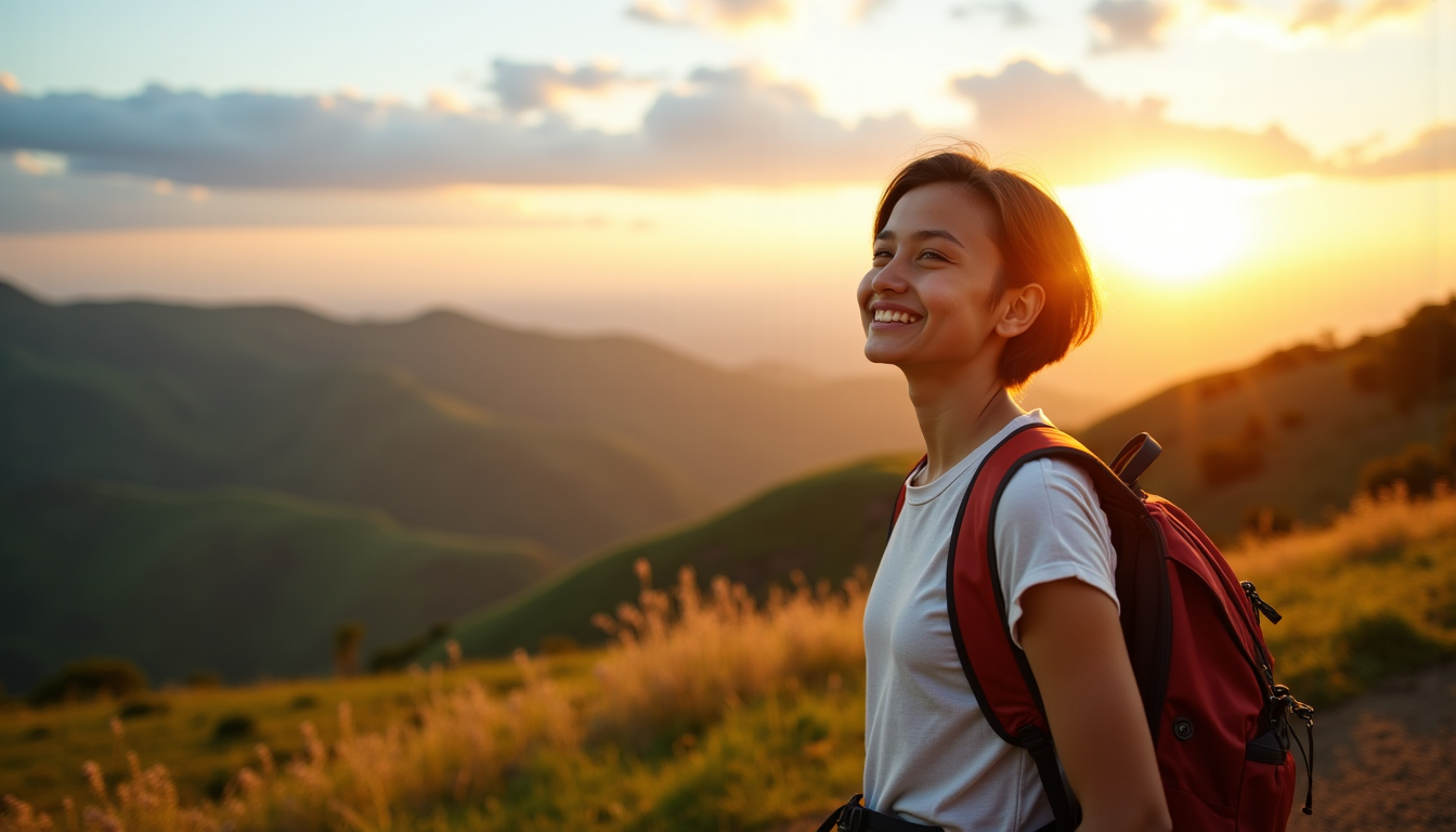 Illustration : la légèreté encourage également la spontanéité. une opportunité — ce que personne ne dit sur l'art de voyager léger