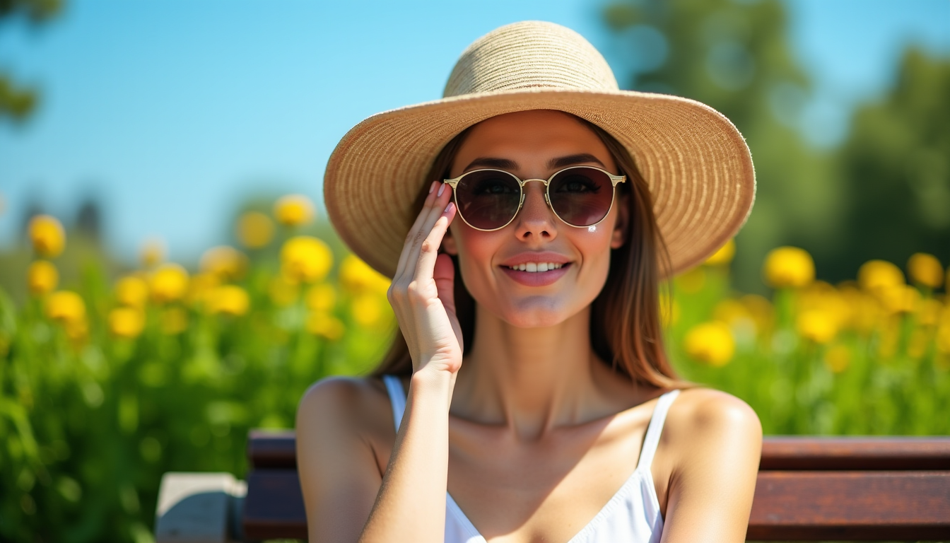 Illustration : protection solaire spécifique sur le contour des yeux — secrets de beauté : redéfinir le style avec élégance